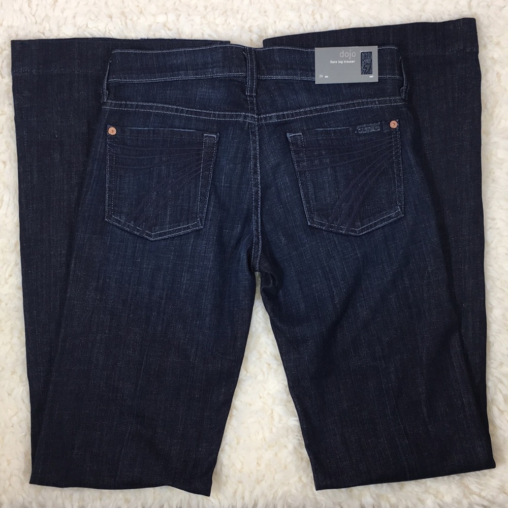 7 For All Mankind dojo flare leg trousers size 26